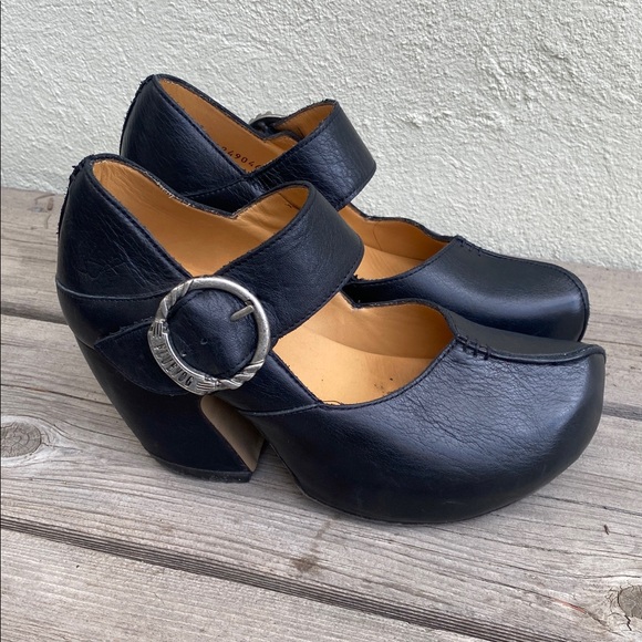 John Fluevog Leader Platform Mary Jane Heels Size 5.5 Black Worn Twice MSRP $499 - Picture 9 of 15